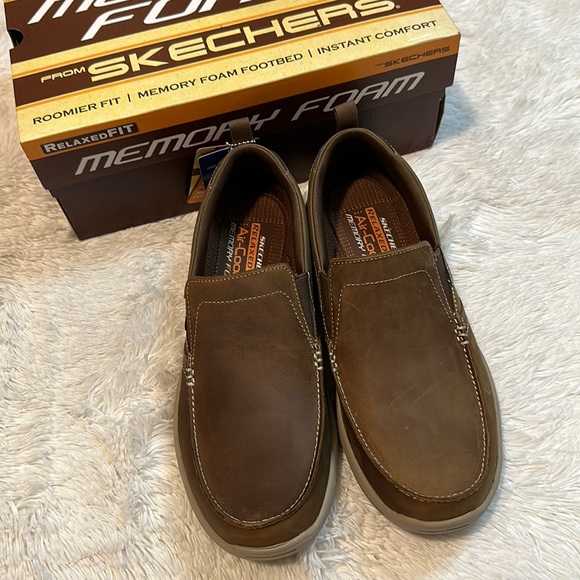 Skechers Leather Memory Foam Free Shipping Skechers Leather Memory Foam Free Shipping